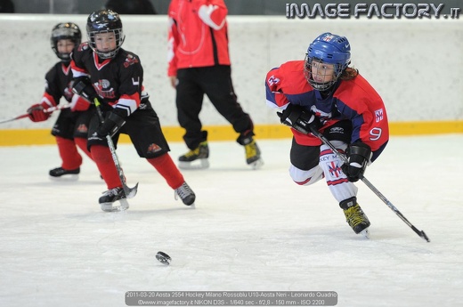 2011-03-20 Aosta 2554 Hockey Milano Rossoblu U10-Aosta Neri - Leonardo Quadrio
